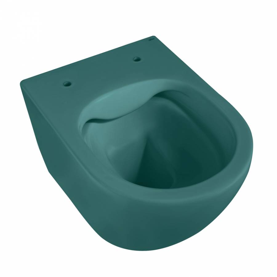Подвесной унитаз Abber Bequem AC1101MBG темно-зеленый матовый с микролифтом Подвесной унитаз Abber Bequem AC1101MBG темно-зеленый матовый с микролифтом
