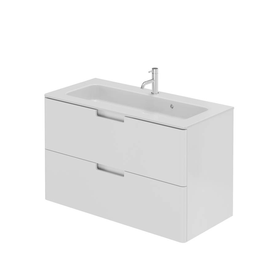 Тумба с раковиной Creto Bravo White 100 см Тумба с раковиной Creto Bravo White 100 см