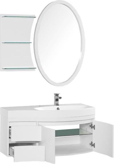 Мебель для ванной Aquanet Опера 115 R белый (2 дверцы 2 ящика) Мебель для ванной Aquanet Опера 115 R белый (2 дверцы 2 ящика)