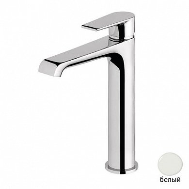 NAUTIC-LC-BIO Смеситель для накладных раковин, с донным клапаном, исполнение белый матовый