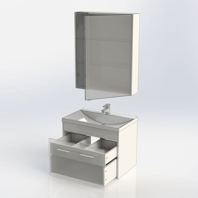 Мебель для ванной Aquanet Августа 75 белый (раковина Нота NEW) Мебель для ванной Aquanet Августа 75 белый (раковина Нота NEW)