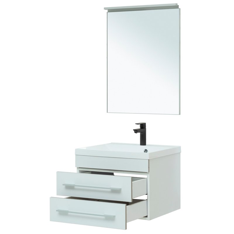 Мебель для ванной Aquanet Верона 58 New белый матовый Мебель для ванной Aquanet Верона 58 New белый матовый