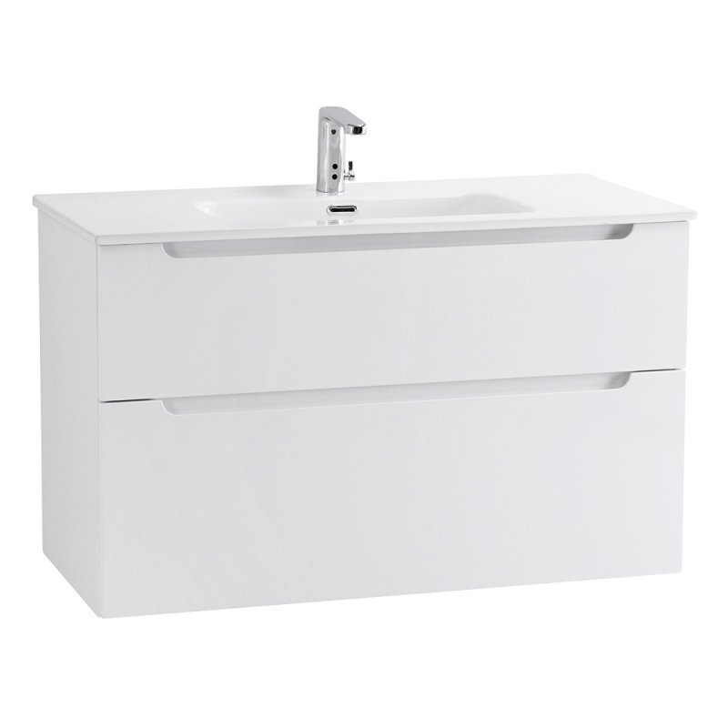 Тумба с раковиной подвесная BelBagno ETNA-H60 100 Bianco Lucido, раковина белая Тумба с раковиной подвесная BelBagno ETNA-H60 100 Bianco Lucido, раковина белая