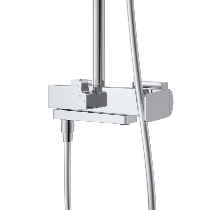 ARDENTE Душевая стойка со смесителем и изливом, хром ARDENTE-VSCM-CRM ARDENTE Душевая стойка со смесителем и изливом, хром ARDENTE-VSCM-CRM