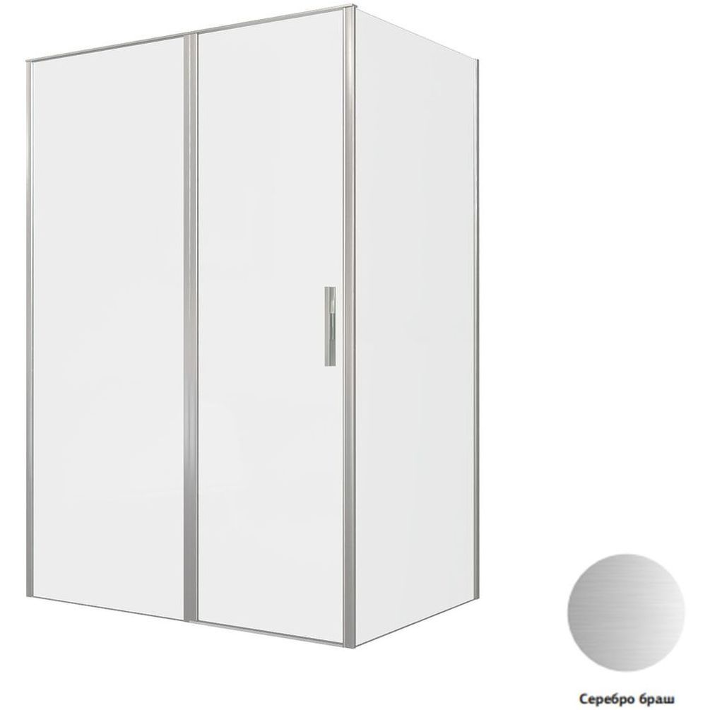 Душевой уголок Allen Brau Priority 140x100 3.31035.BA + 3.31047.BA серебро браш Душевой уголок Allen Brau Priority 140x100 3.31035.BA + 3.31047.BA серебро браш