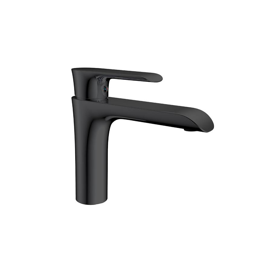 Смеситель для раковины Esse VBF-1E1MB однорычажный, черный Смеситель для раковины Esse VBF-1E1MB однорычажный, черный