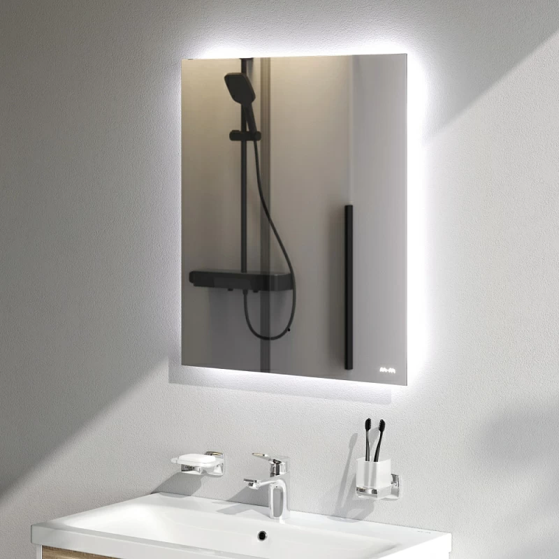 Зеркало с подсветкой в ванную прямоугольное 60 AM.PM X-Joy M85MOX10601S сенсорное Зеркало с подсветкой в ванную прямоугольное 60 AM.PM X-Joy M85MOX10601S сенсорное