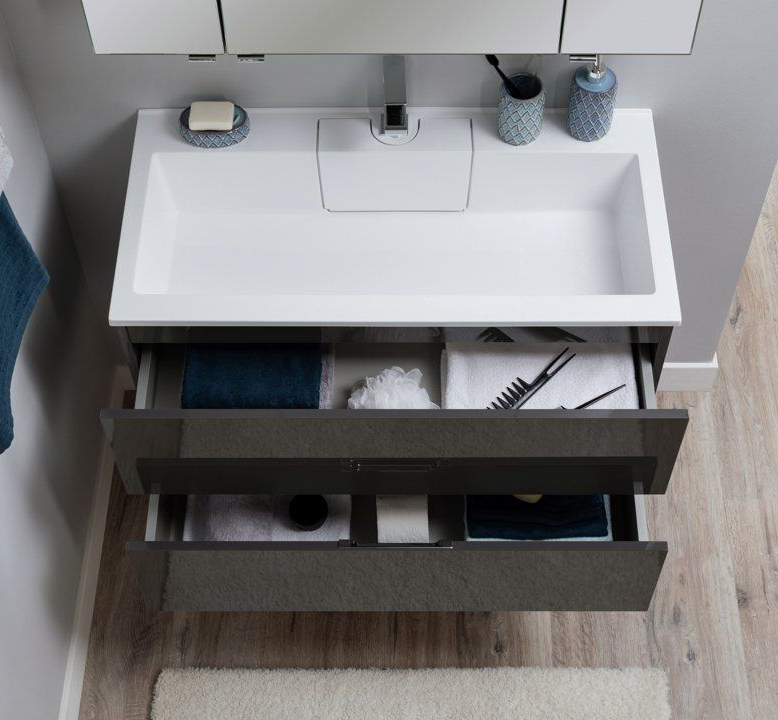 Мебель для ванной Aquanet Алвита 90 серый антрацит Мебель для ванной Aquanet Алвита 90 серый антрацит