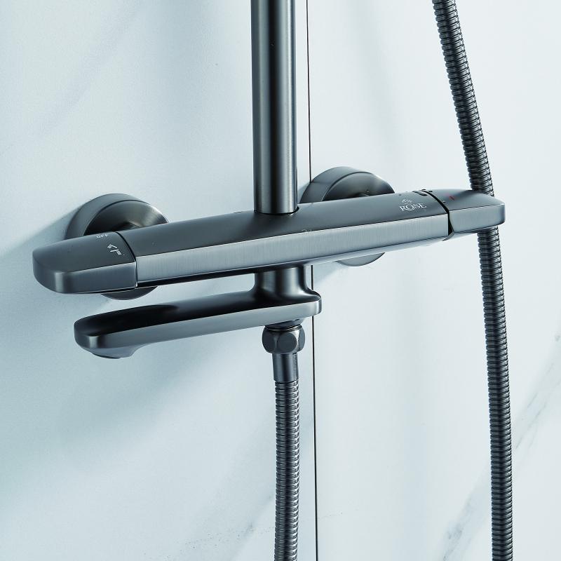 Душевая стойка с термостатом ROSE R39T R3936T Душевая стойка с термостатом ROSE R39T R3936T