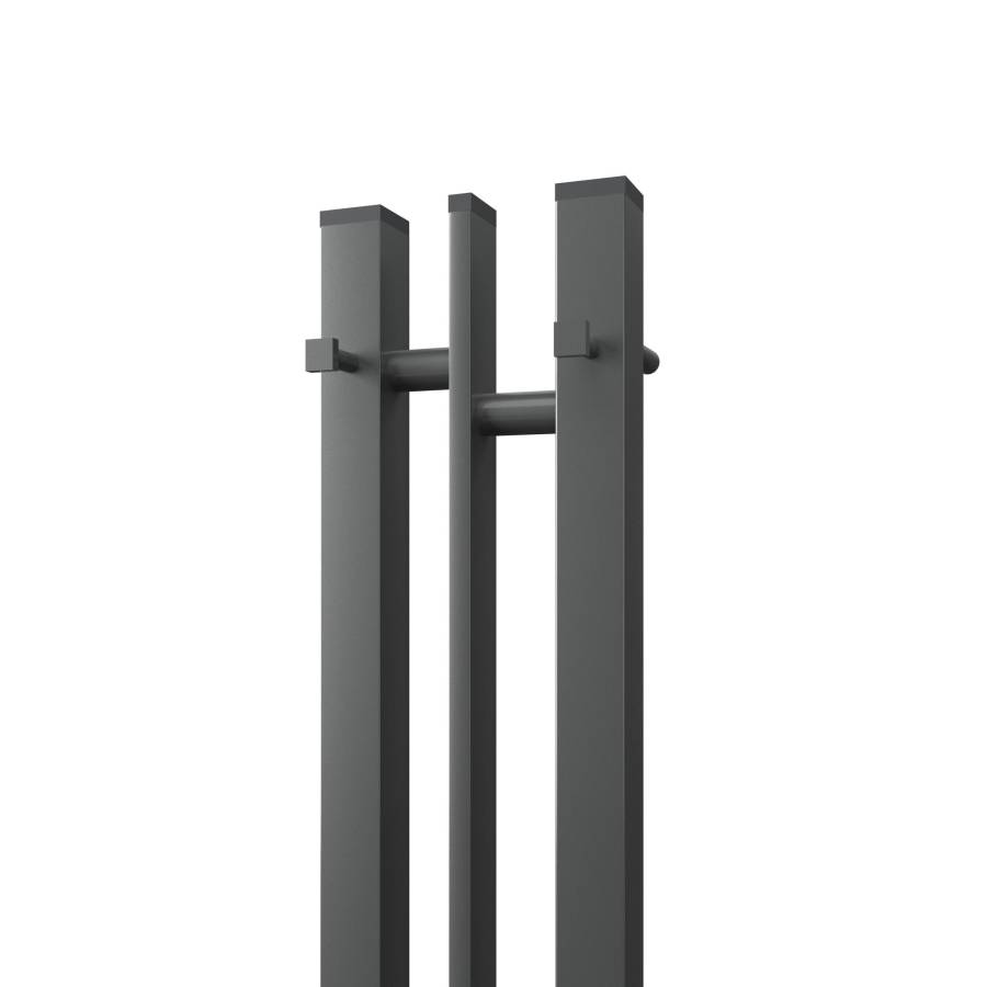 Полотенцесушитель электрический Point Фрея PN20712GB П2 100x1200 диммер слева, графит блеск Полотенцесушитель электрический Point Фрея PN20712GB П2 100x1200 диммер слева, графит блеск