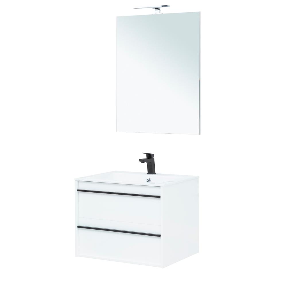 Мебель для ванной Aquanet Lino 70 белый матовый Мебель для ванной Aquanet Lino 70 белый матовый