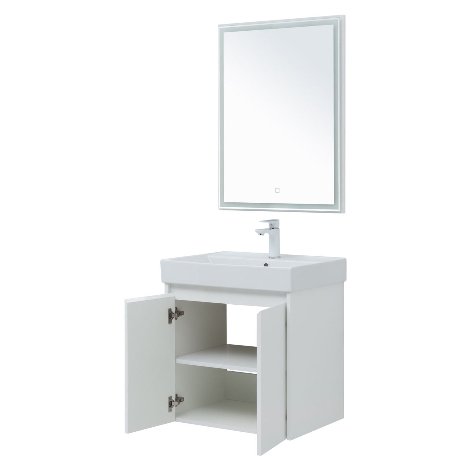 Мебель для ванной Aquanet Nova Lite 60 белый глянец (2 дверцы) Мебель для ванной Aquanet Nova Lite 60 белый глянец (2 дверцы)