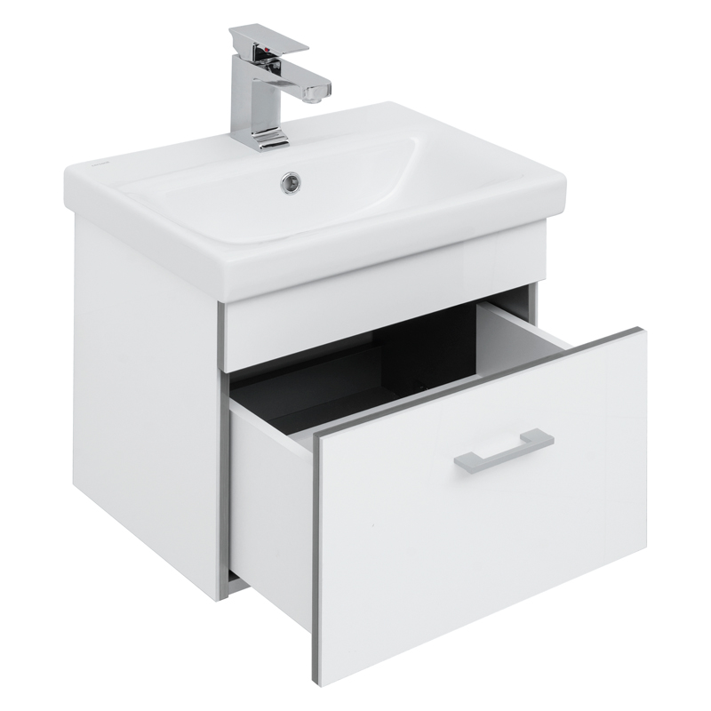 Мебель для ванной Aquanet Верона 50 (Moduo Slim) белый Мебель для ванной Aquanet Верона 50 (Moduo Slim) белый