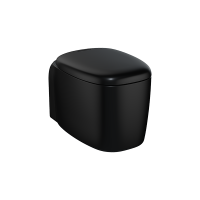 Подвесной безободковый унитаз Plural Rim-Ex, цвет Матовый Черный Подвесной безободковый унитаз Plural Rim-Ex, цвет Матовый Черный