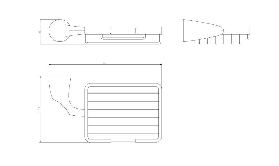 Мыльница решетка RUSH Devon (DE75410) Мыльница решетка RUSH Devon (DE75410)