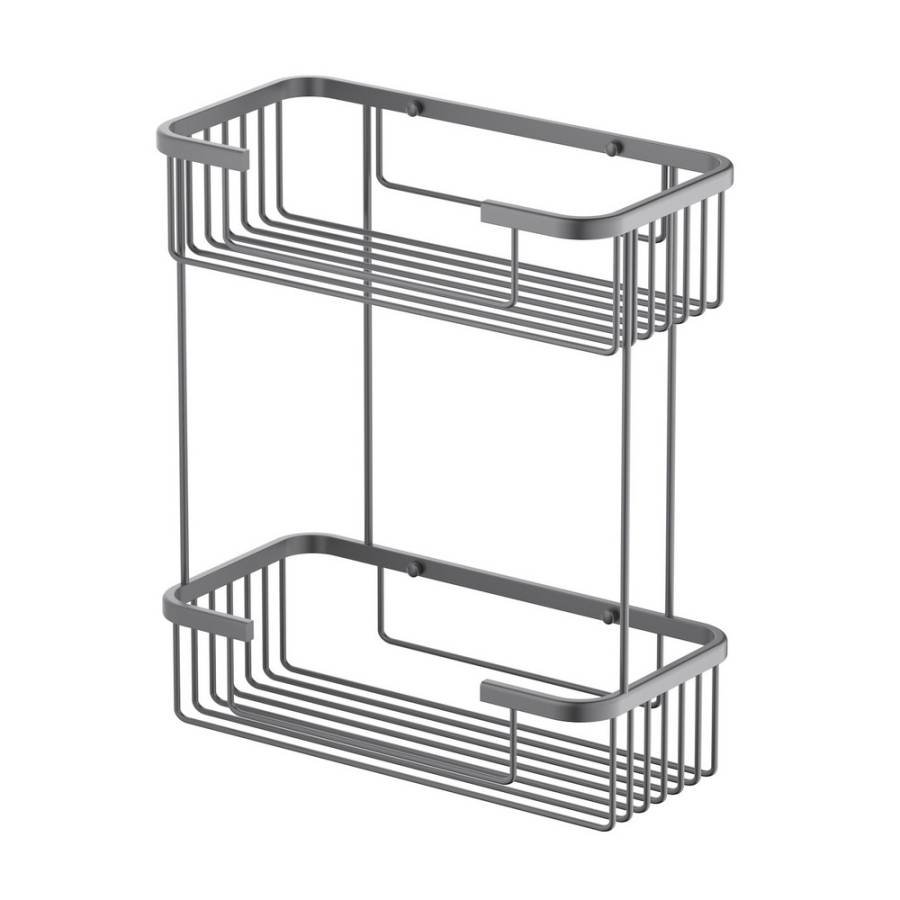 Полка двойная Timo Saona 13083/18 черное золото Полка двойная Timo Saona 13083/18 черное золото