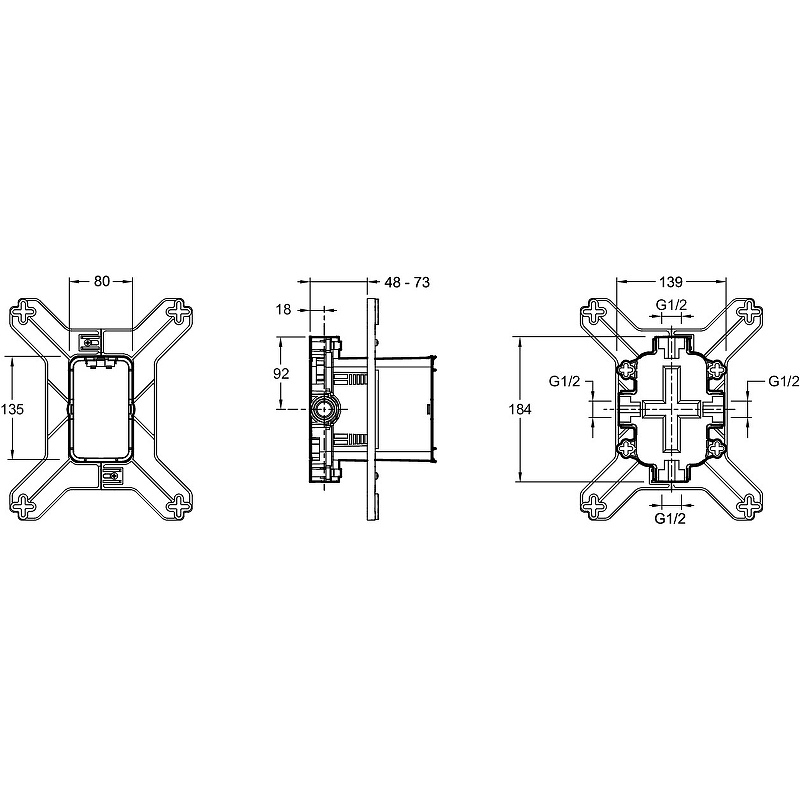 Смеситель Jacob Delafon Aleo+ для душа E98718RU-CP, шт Смеситель Jacob Delafon Aleo+ для душа E98718RU-CP, шт