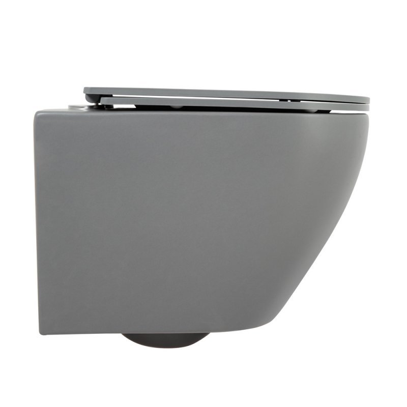 COLORATO Сиденье дюропласт, soft close, металлическое крепление, серое матовое, BB062SC-GR COLORATO Сиденье дюропласт, soft close, металлическое крепление, серое матовое, BB062SC-GR