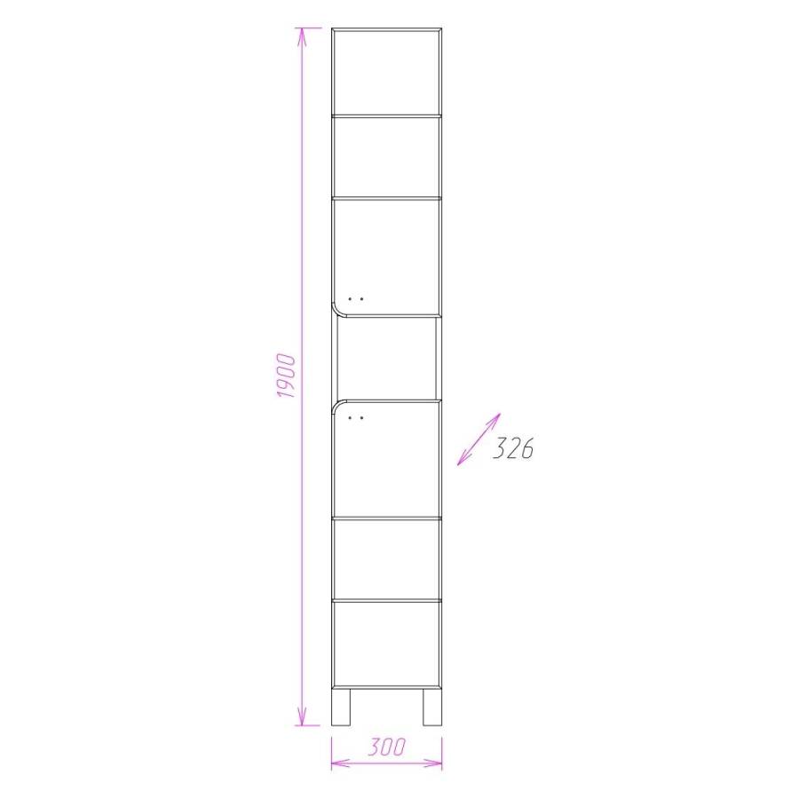 Пенал Onika Стиль 30 напольный, белый/ясень шимо, универсальный Пенал Onika Стиль 30 напольный, белый/ясень шимо, универсальный