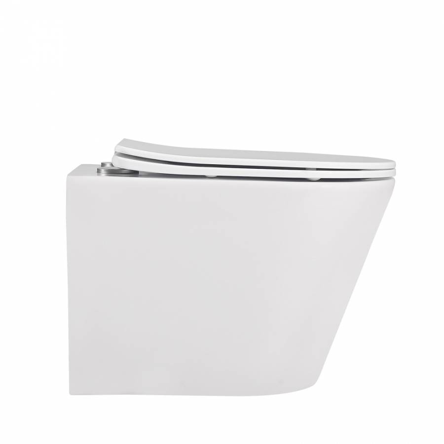 Подвесной унитаз Abber Bequem AC1102MW белый матовый с микролифтом Подвесной унитаз Abber Bequem AC1102MW белый матовый с микролифтом