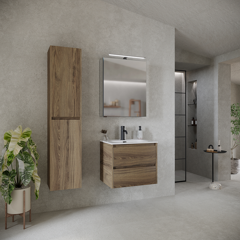 Тумба подвесная SANCOS Urban 590х450х550, c двумя ящиками оснащенными доводчиками, дуб галифакс натуральный , арт. UR60EG Тумба подвесная SANCOS Urban 590х450х550, c двумя ящиками оснащенными доводчиками, дуб галифакс натуральный , арт. UR60EG