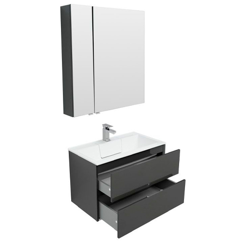 Мебель для ванной Aquanet Алвита 80 серый антрацит Мебель для ванной Aquanet Алвита 80 серый антрацит