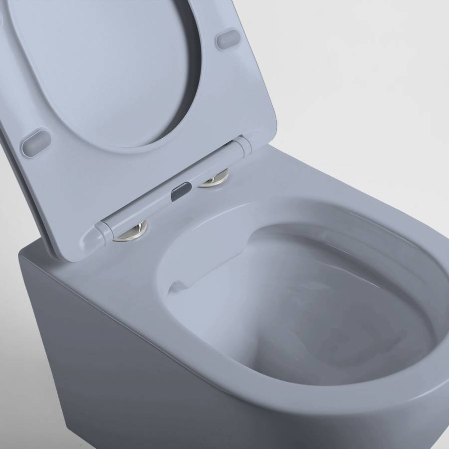 Унитаз подвесной Globo VT1-14SMO безободковый, цвет океан мат., ультратонкое сиденье soft-close Унитаз подвесной Globo VT1-14SMO безободковый, цвет океан мат., ультратонкое сиденье soft-close