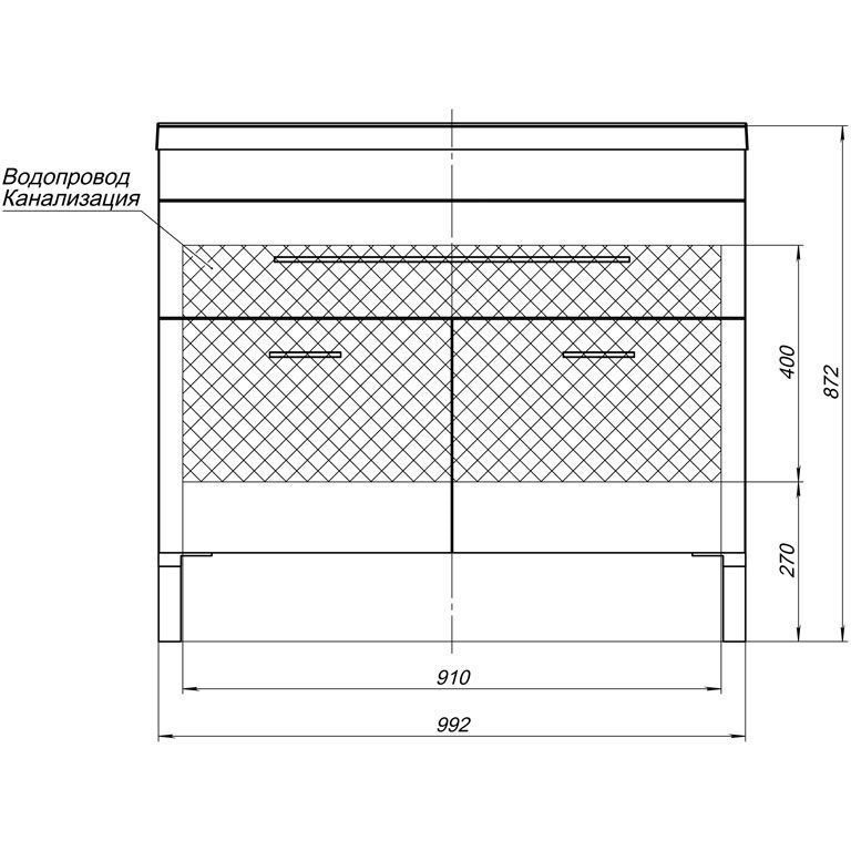 Мебель для ванной Aquanet Верона 100 белый (напольный 1 ящик 2 дверцы) Мебель для ванной Aquanet Верона 100 белый (напольный 1 ящик 2 дверцы)