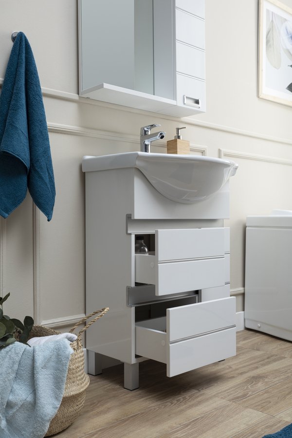 Мебель для ванной Aquanet Доминика 60 белый Мебель для ванной Aquanet Доминика 60 белый