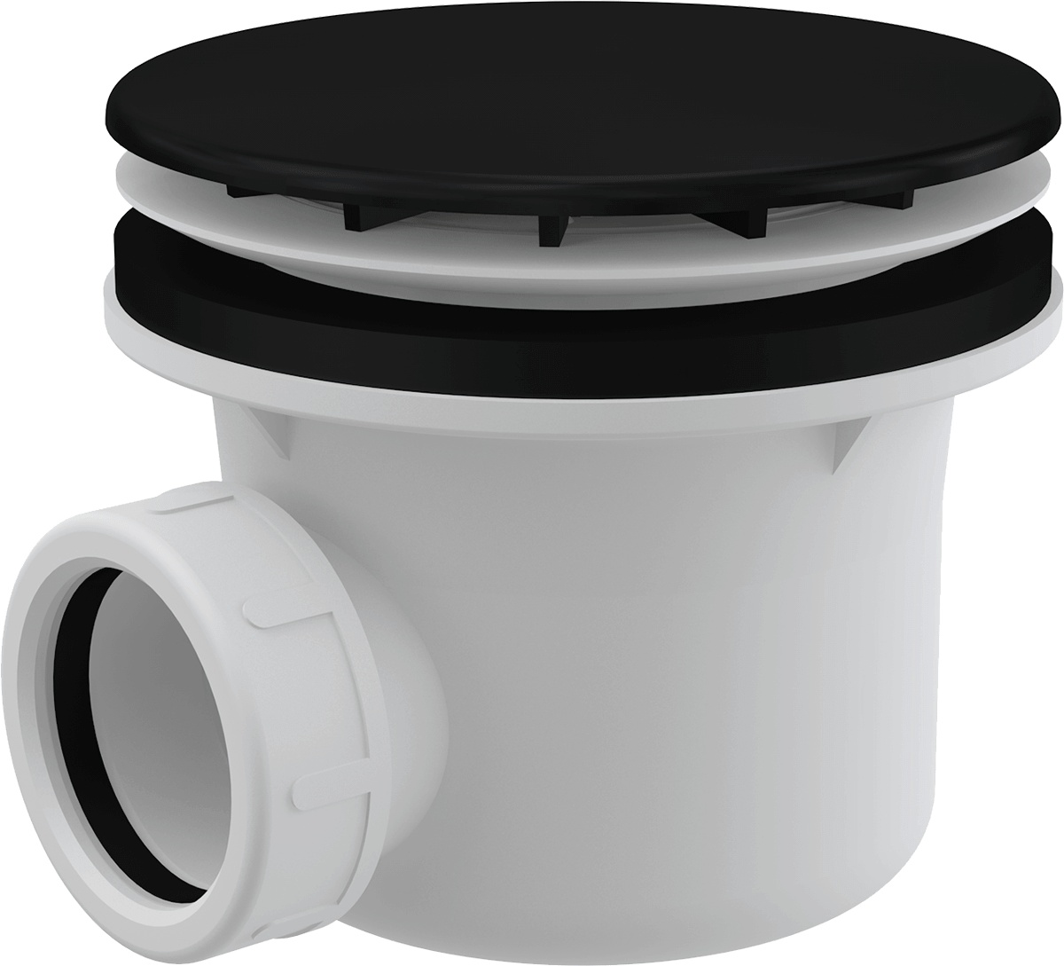 Сифон для душевого поддона, черный-мат Сифон для душевого поддона, черный-мат