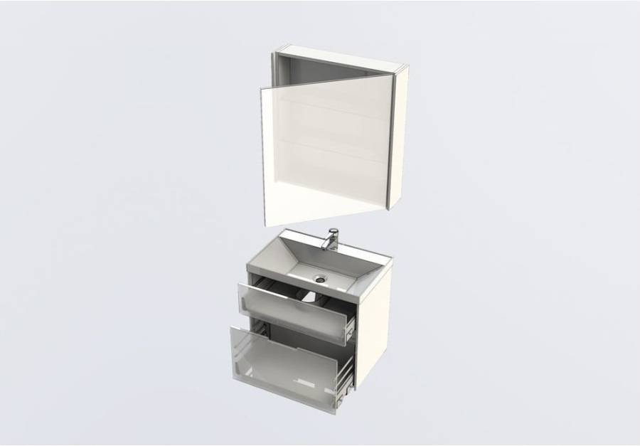 Мебель для ванной Aquanet Латина 70 белый (2 ящика) Мебель для ванной Aquanet Латина 70 белый (2 ящика)