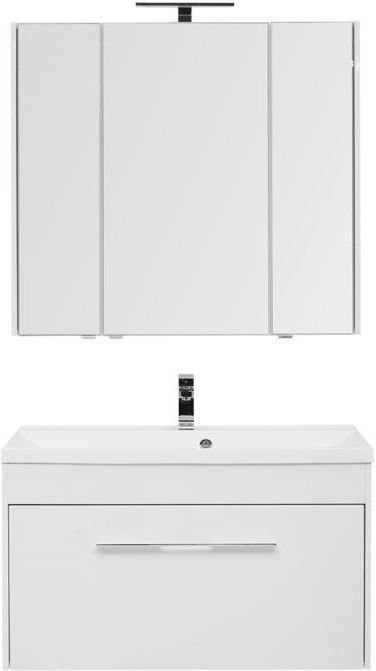 Мебель для ванной Aquanet Августа 100 белый (раковина Нота) Мебель для ванной Aquanet Августа 100 белый (раковина Нота)