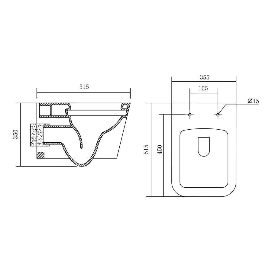 Подвесной унитаз Акватек Либра AQ0530-00 Подвесной унитаз Акватек Либра AQ0530-00