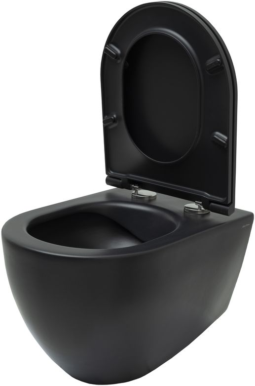 Чаша подвесного унитаза Allen Brau Reality 4.32006.31 черный матовый Чаша подвесного унитаза Allen Brau Reality 4.32006.31 черный матовый