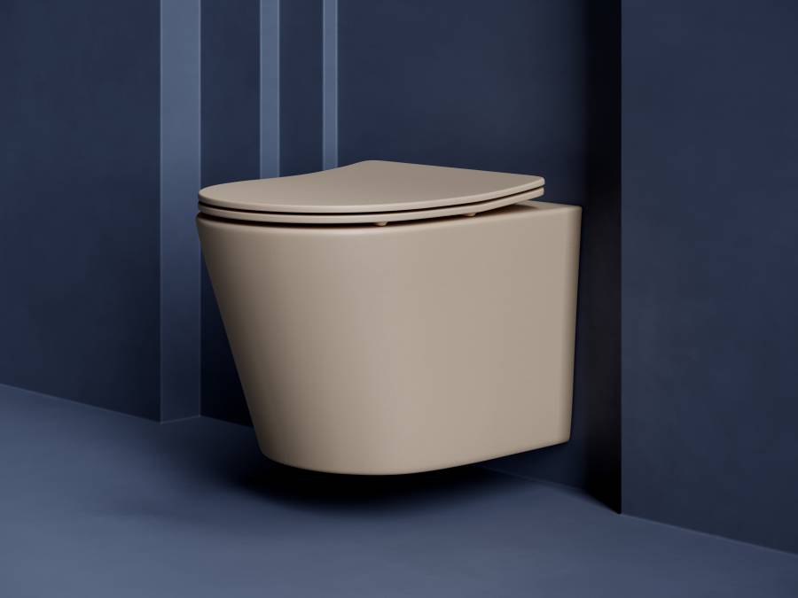 Подвесной унитаз Balearica Rimless (цвет Капучино Матовый) Подвесной унитаз Balearica Rimless (цвет Капучино Матовый)