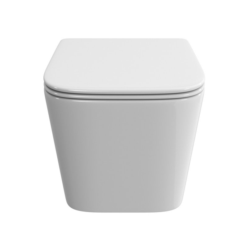 DUE-TOR Унитаз подвесной, безободковый, с системой смыва "Торнадо", с сиденьем soft close, BB5171CH-TOR/SC DUE-TOR Унитаз подвесной, безободковый, с системой смыва "Торнадо", с сиденьем soft close, BB5171CH-TOR/SC