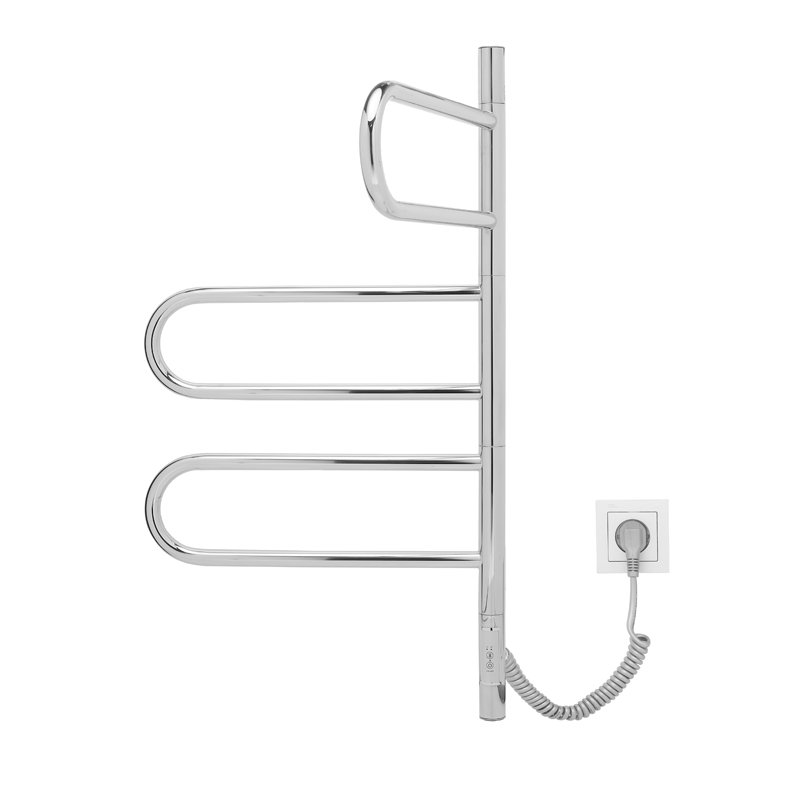 Полотенцесушитель электрический Vincea VTD-1R2CE 44х80, хром, таймер Полотенцесушитель электрический Vincea VTD-1R2CE 44х80, хром, таймер