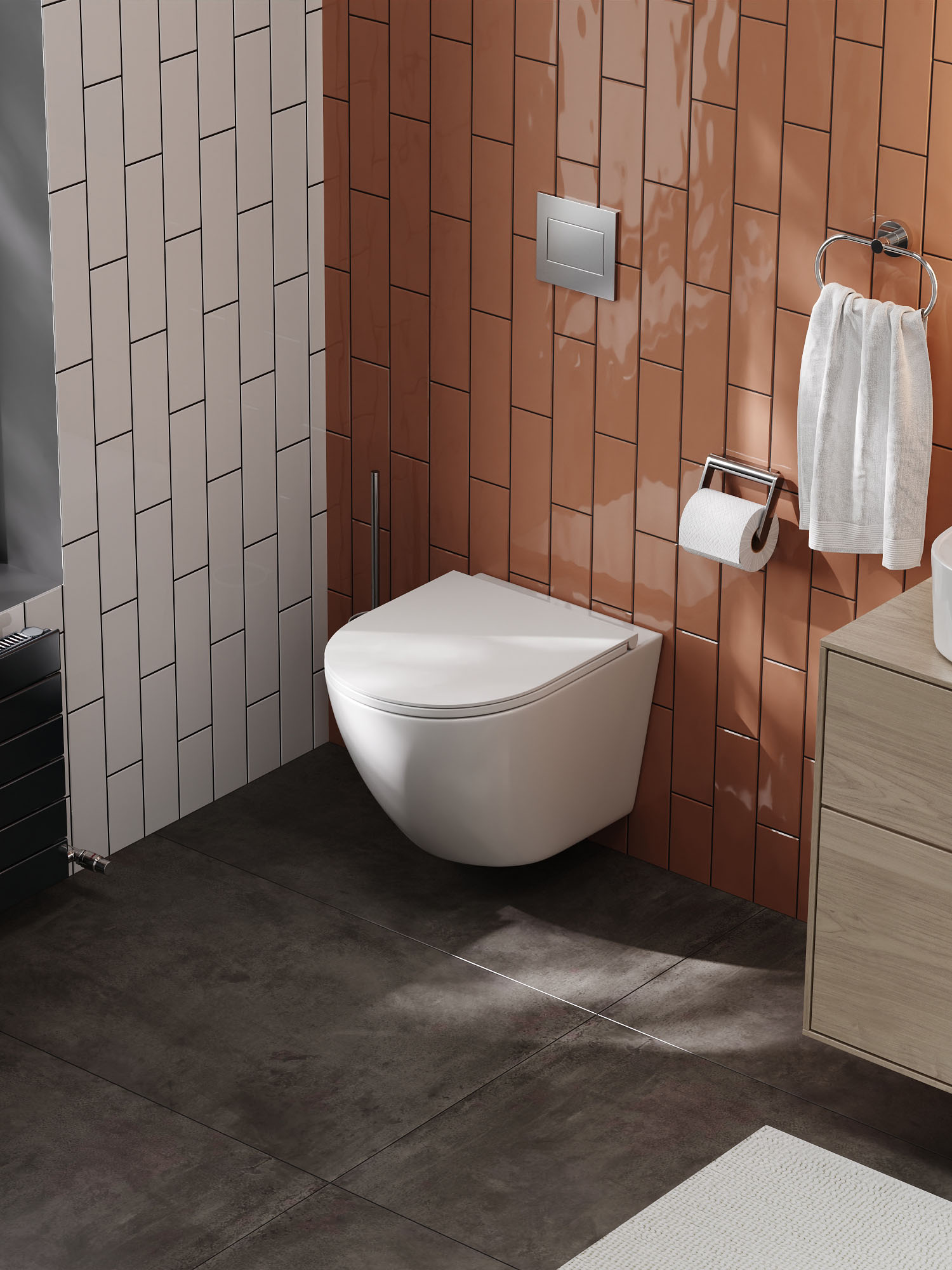 Унитаз подвесной безободковый Creto Cer C5 1005-005Cer-С5W с крышкой-сиденьем микролифт, белый Унитаз подвесной безободковый Creto Cer C5 1005-005Cer-С5W с крышкой-сиденьем микролифт, белый