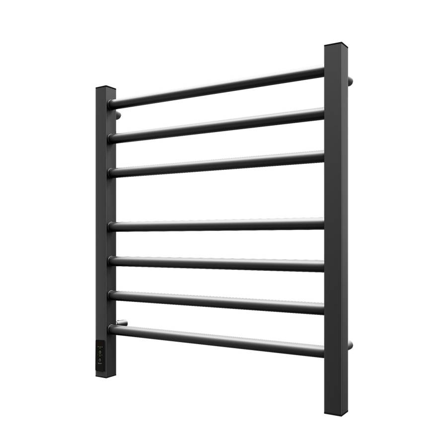 Полотенцесушитель электрический Point Веста PN70756GR П7 500x600, диммер слева, графит премиум Полотенцесушитель электрический Point Веста PN70756GR П7 500x600, диммер слева, графит премиум