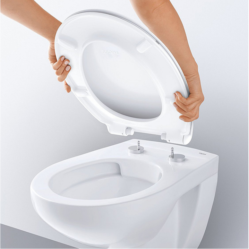 Сиденье для унитаза, GROHE Bau Ceramic, альпин-белый, (39492000) Сиденье для унитаза, GROHE Bau Ceramic, альпин-белый, (39492000)