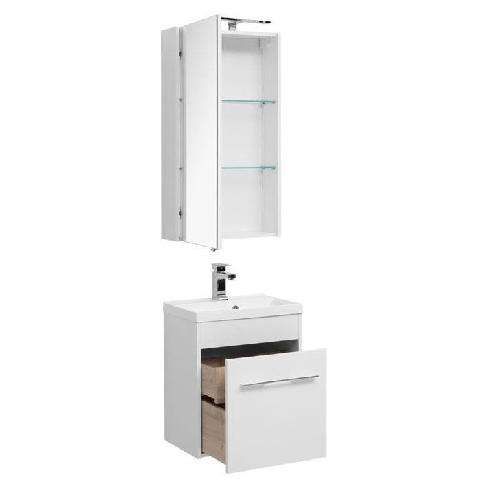 Мебель для ванной Aquanet Августа 50 белый Мебель для ванной Aquanet Августа 50 белый