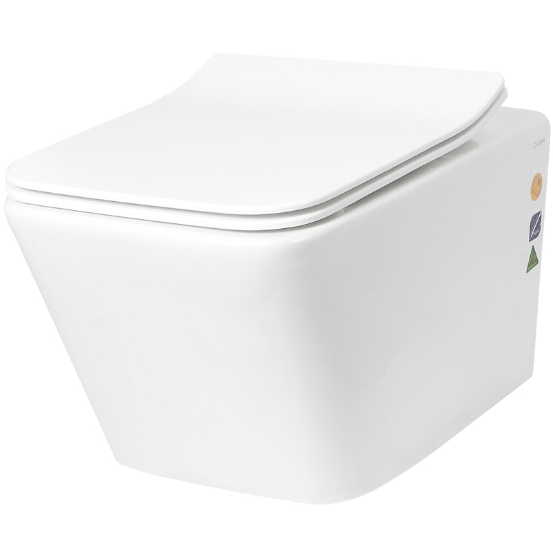 Унитаз подвесной безободковый Creto Logan L2 белый - (крышка в комплекте) 1002-001-L2W Унитаз подвесной безободковый Creto Logan L2 белый - (крышка в комплекте) 1002-001-L2W