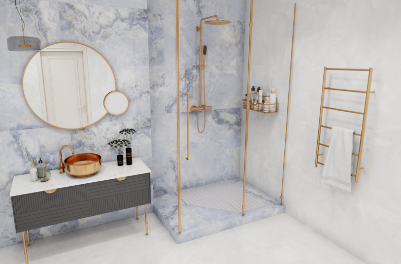 Duna/Colortile - Onyx Sea Blue - Керамогранит - Blue Полированный - 120х60 см Duna/Colortile - Onyx Sea Blue - Керамогранит - Blue Полированный - 120х60 см