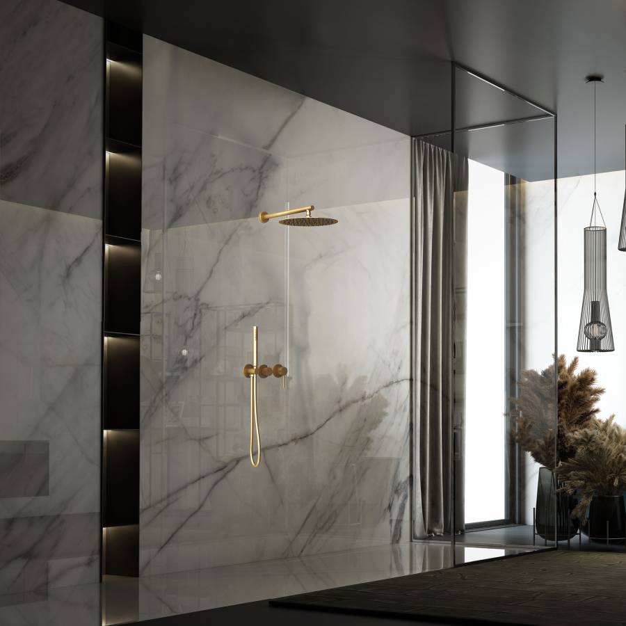 Душевой комплект Groove VSFW-4G01BG4 встраиваемый, 2 режима, 30см верх душ, брашированное золото Душевой комплект Groove VSFW-4G01BG4 встраиваемый, 2 режима, 30см верх душ, брашированное золото