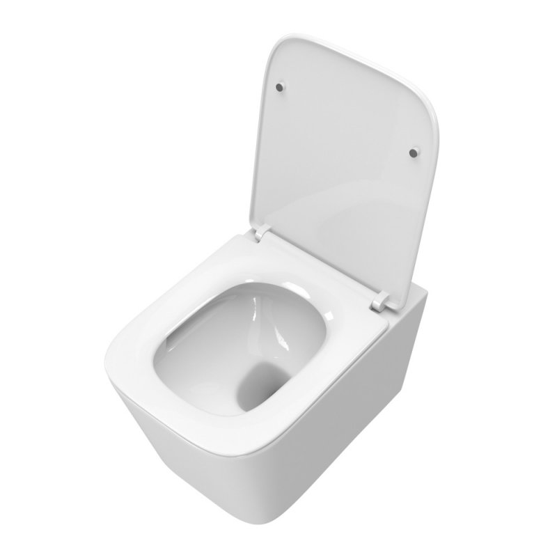 DUE-TOR Унитаз подвесной, безободковый, с системой смыва "Торнадо", с сиденьем soft close, BB5171CH-TOR/SC DUE-TOR Унитаз подвесной, безободковый, с системой смыва "Торнадо", с сиденьем soft close, BB5171CH-TOR/SC