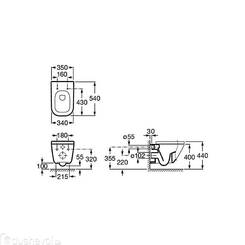 Подвесной унитаз Roca Gap 346477000 без сиденья Подвесной унитаз Roca Gap 346477000 без сиденья