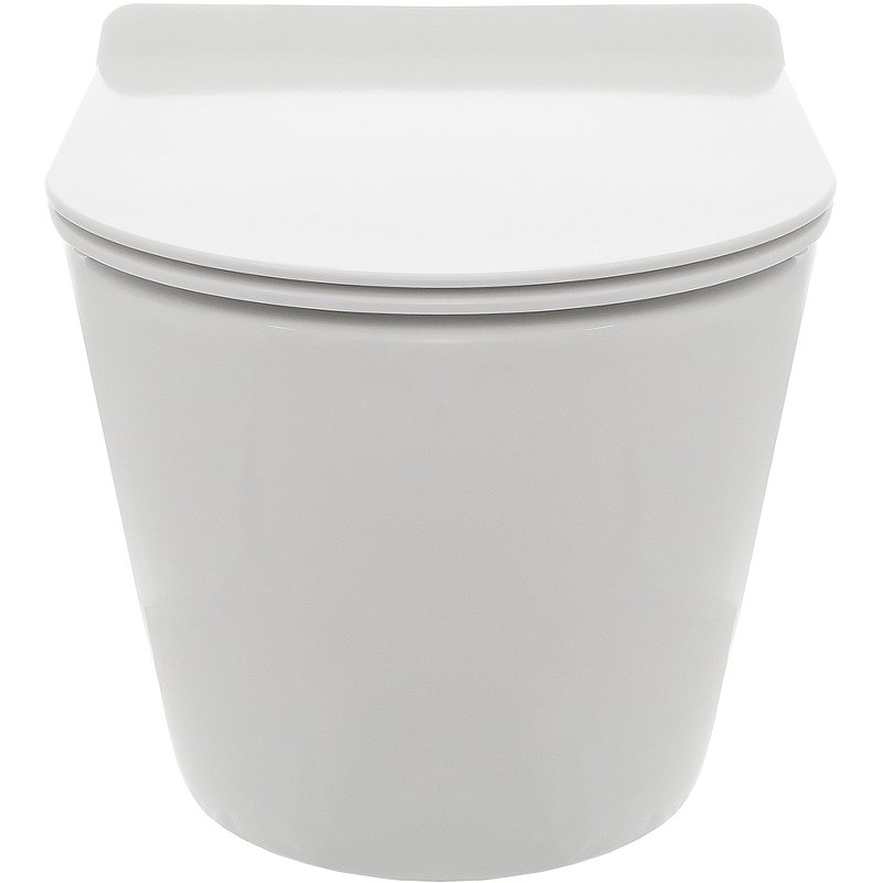 Унитаз подвесной безободковый AQUAme AQM2002 с крышкой-сиденьем микролифт, белый глянец Унитаз подвесной безободковый AQUAme AQM2002 с крышкой-сиденьем микролифт, белый глянец