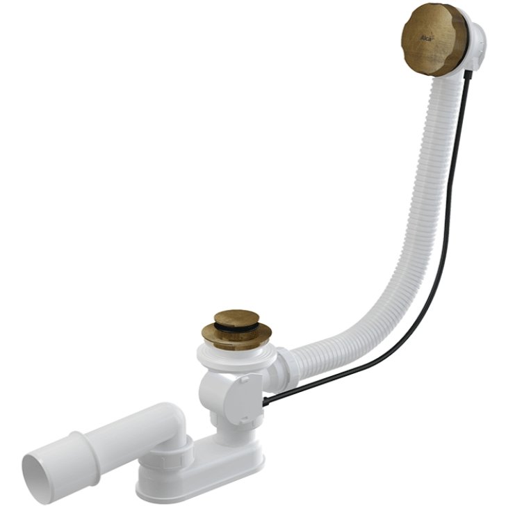 Сифон для ванны автомат комплект, бронза-антик Сифон для ванны автомат комплект, бронза-антик
