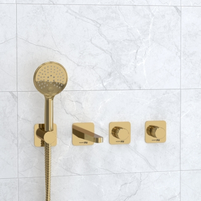 A7651.303.305.280.197.207 Встраиваемый комплект для ванны с лейкой и изливом A7651.303.305.280.197.207 Встраиваемый комплект для ванны с лейкой и изливом