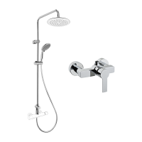 Сет с душевой стойкой System Rain и Flo S Сет с душевой стойкой System Rain и Flo S